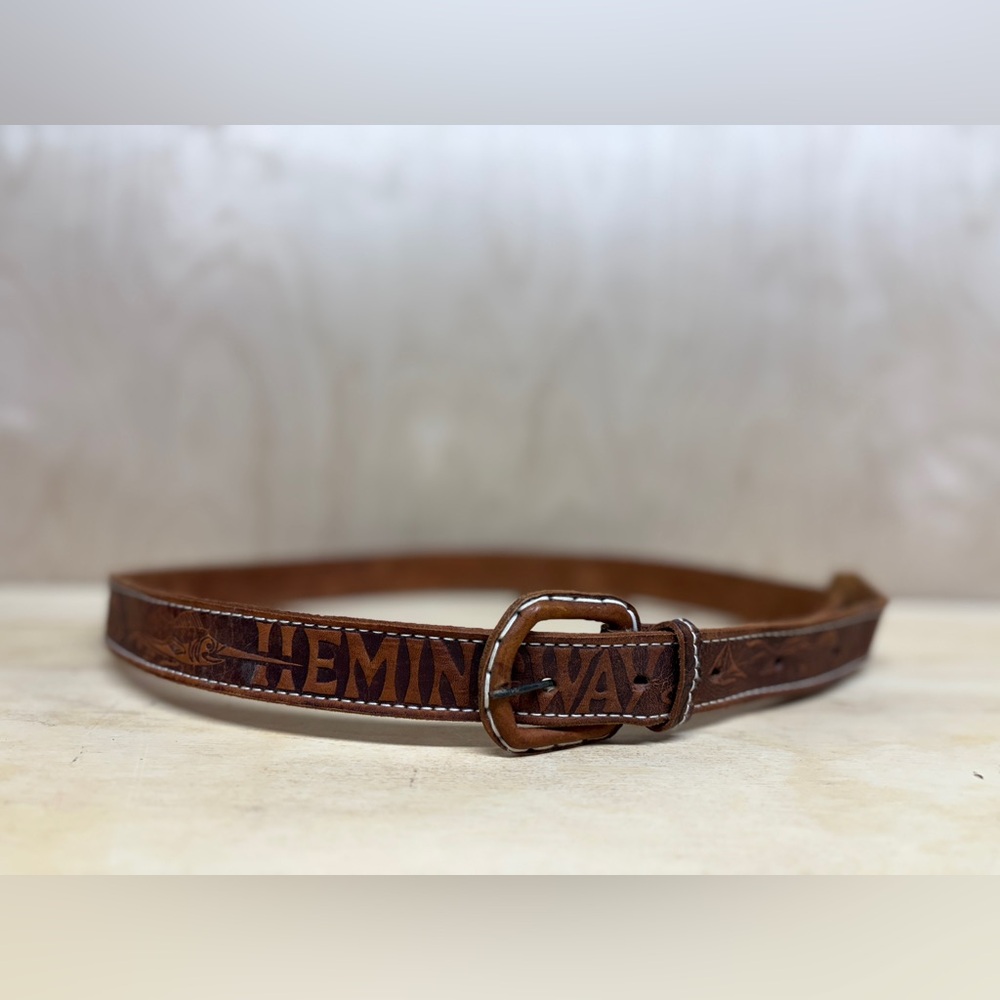 Ernest Hemingway Brown Leather Belt